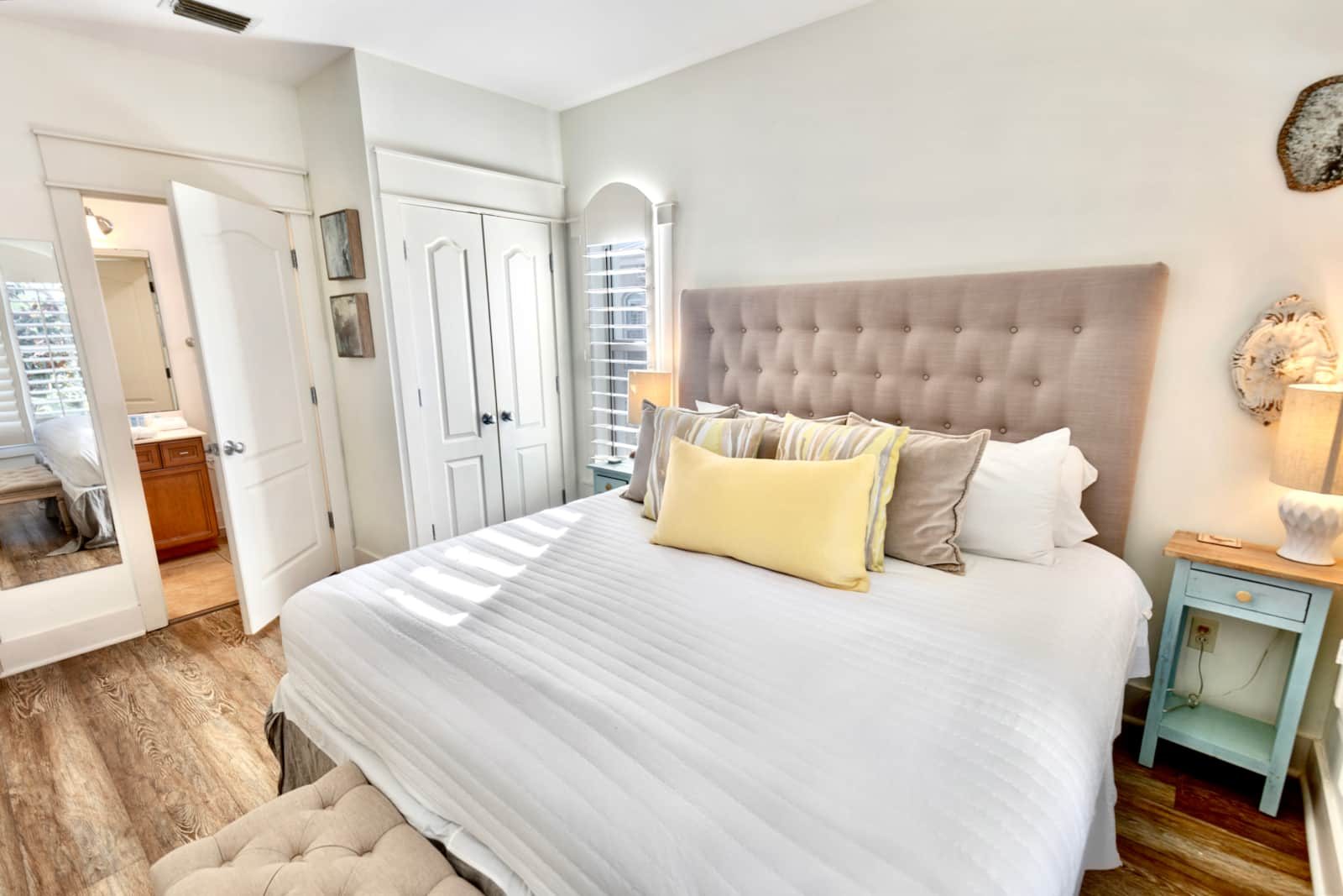 Bedroom with king bed