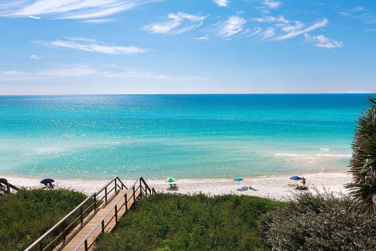 Beach walkover with Gulf views