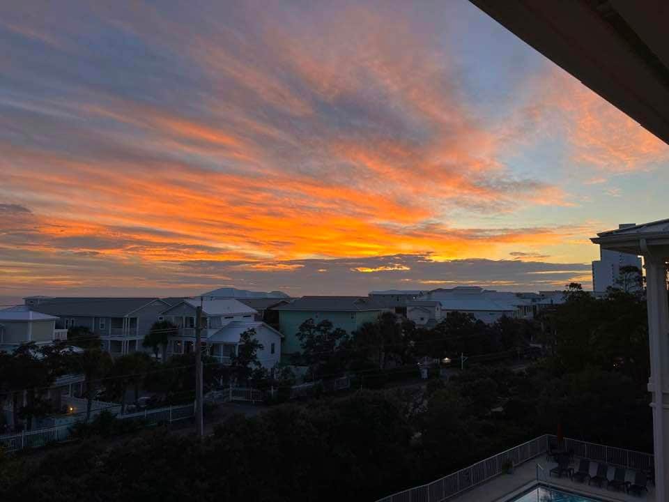 Sunset from the porch